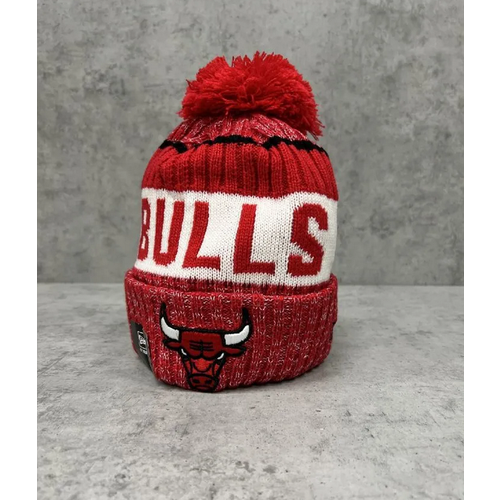 фото Шапка , размер 55-58, красный, белый спорт стиль