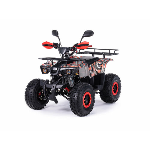 Квадроцикл бензиновый MOTAX ATV GRIZLIK SUPER LUX 125 сс NEW красный камуфляж бензиновый квадроцикл motax t rex super lux