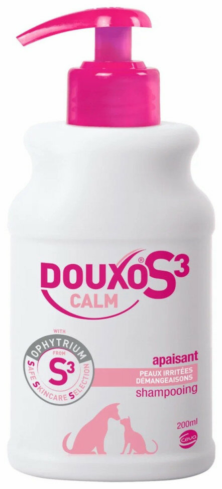 Дуксо S3 Кальм успокаивающий шампунь для собак и кошек с зудящей и чувствительной кожей - 200 мл