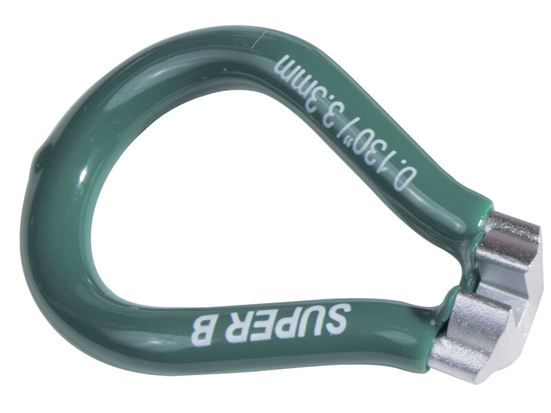 SUPER B 5550 Ключ для спиц 0.130" зелёный