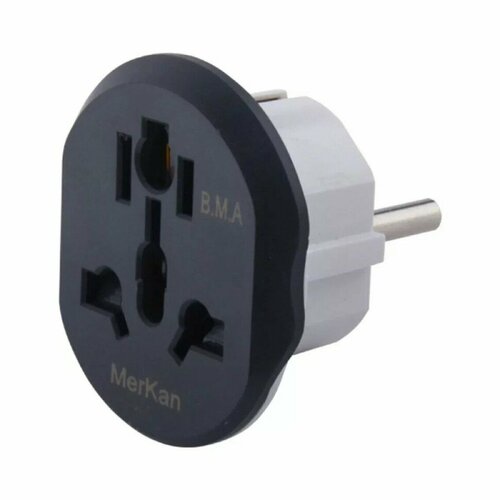 Универсальный сетевой переходник Merkan 16А на Европейскую розетку AUUSUK-EU 5шт 580₽
