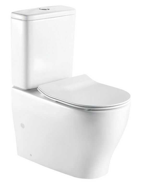 фото Унитаз с бачком AZARIO Maro AZ-2154 безободковый, с сиденьем микролифт