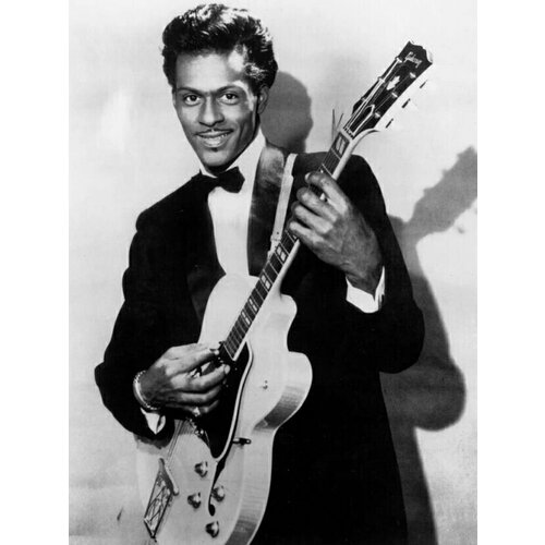 Плакат, постер на бумаге Chuck Berry/Чак Берри/музыкальные/поп исполнитель/артист/поп-звезда/группа. Размер 21 на 30 см