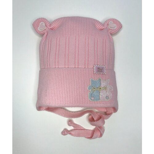 фото Шапка vito style, размер 3-6 лет, розовый