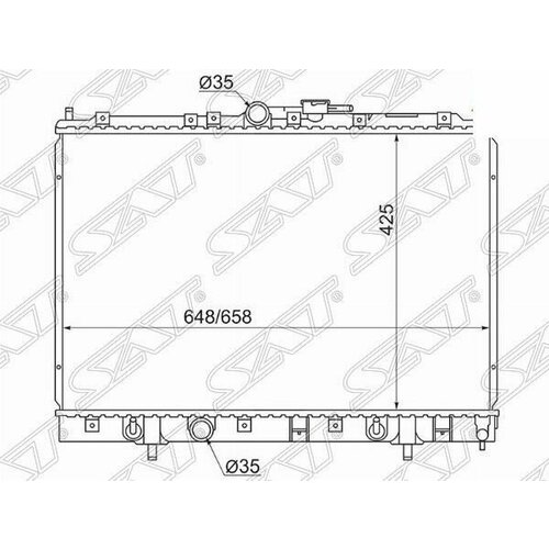 Радиатор MITSUBISHI PAJERO IO/PININ 1,8-2,0 98-07