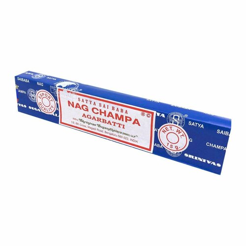 Благовоние НагЧампа (NagChampa incense sticks) Satya | Сатья 15г благовоние ароматный ладан aromatic frankincense incense sticks satya сатья 15г