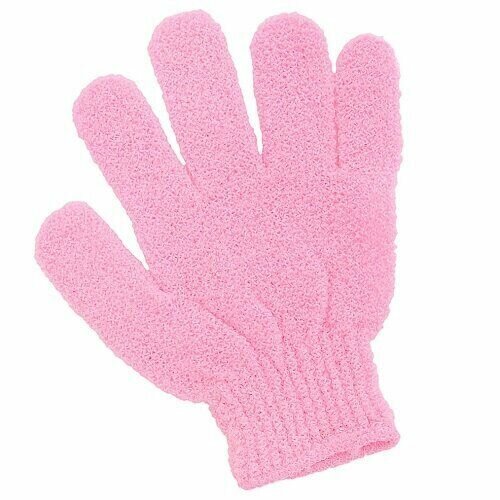 Антицеллюлитная массажная перчатка-мочалка с эффектом пилинга Body Scrubber Glove (розовая)