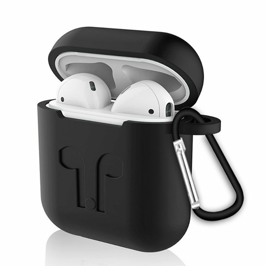 Силиконовый чехол для Apple AirPods Devia case (черный)