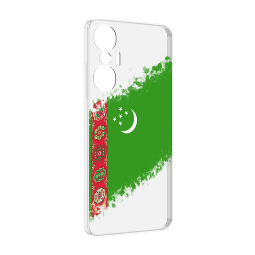 Чехол MyPads флаг герб Туркменистан-1 для Infinix Hot 20S задняя-панель-накладка-бампер