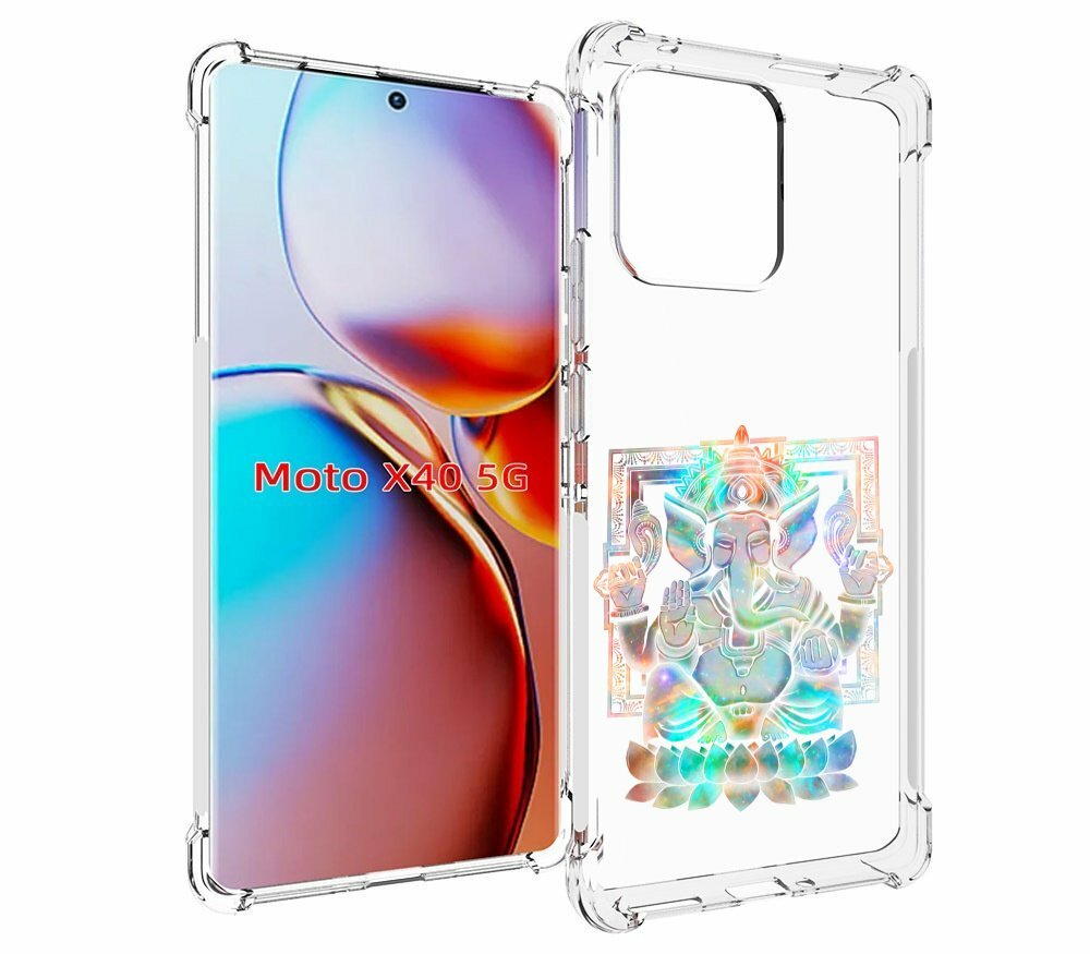 Чехол MyPads умный слон для Motorola Moto X40 задняя-панель-накладка-бампер