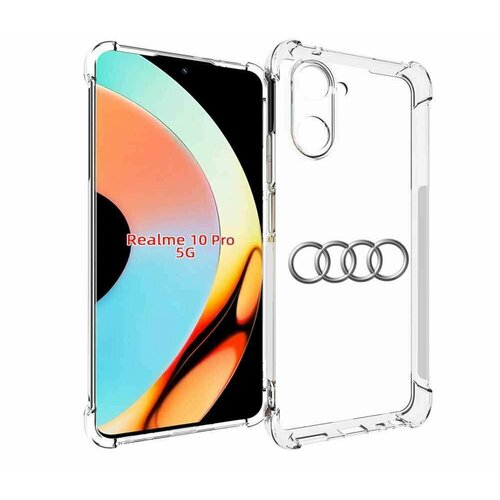 Чехол MyPads audi-ауди-7 мужской для Realme 10 Pro задняя-панель-накладка-бампер чехол mypads audi ауди 7 мужской для realme c33 4g задняя панель накладка бампер