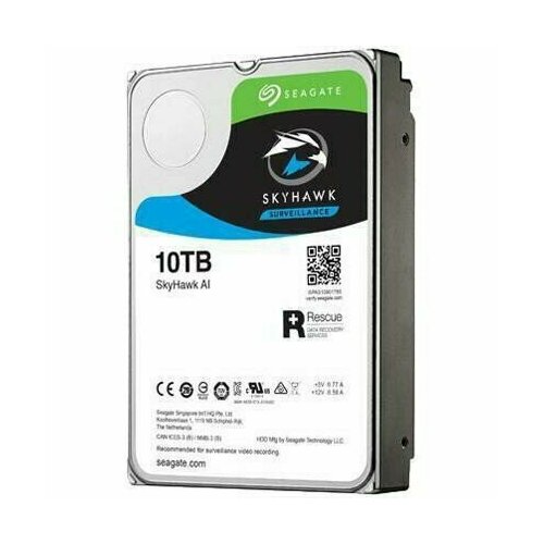 Жёсткий диск 10Tb SATA-III Seagate SkyHawk AI ST10000VE001 3711000₽