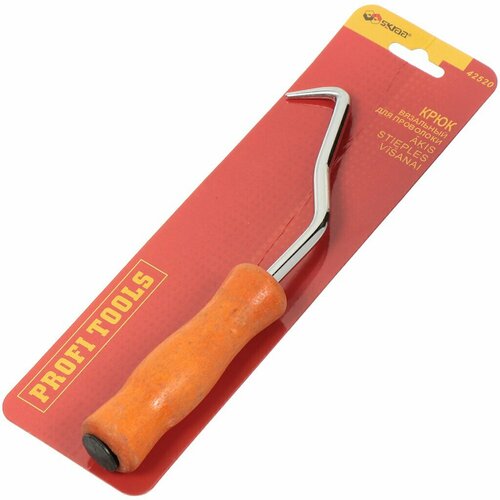 Крюк для вязки арматуры, деревянная ручка, 210 мм, SPE19190-1-203