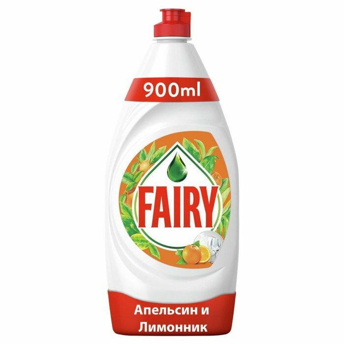 Средство для мытья посуды Fairy "Апельсин и лимонник", 900 мл (комплект из 4 шт)