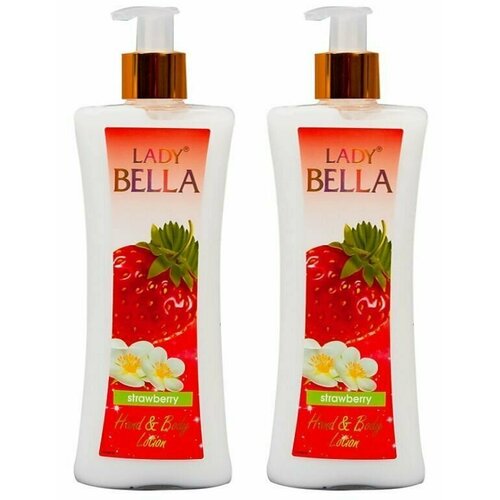 Lady Bella Лосьон для рук и тела Strawberry, 250 мл, 2 штуки