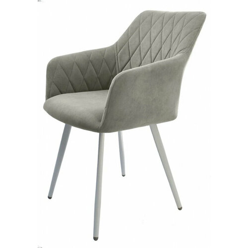 Стул Предприятие Гальваник Диаманте лофт эмаль белый муар Catania Smoke