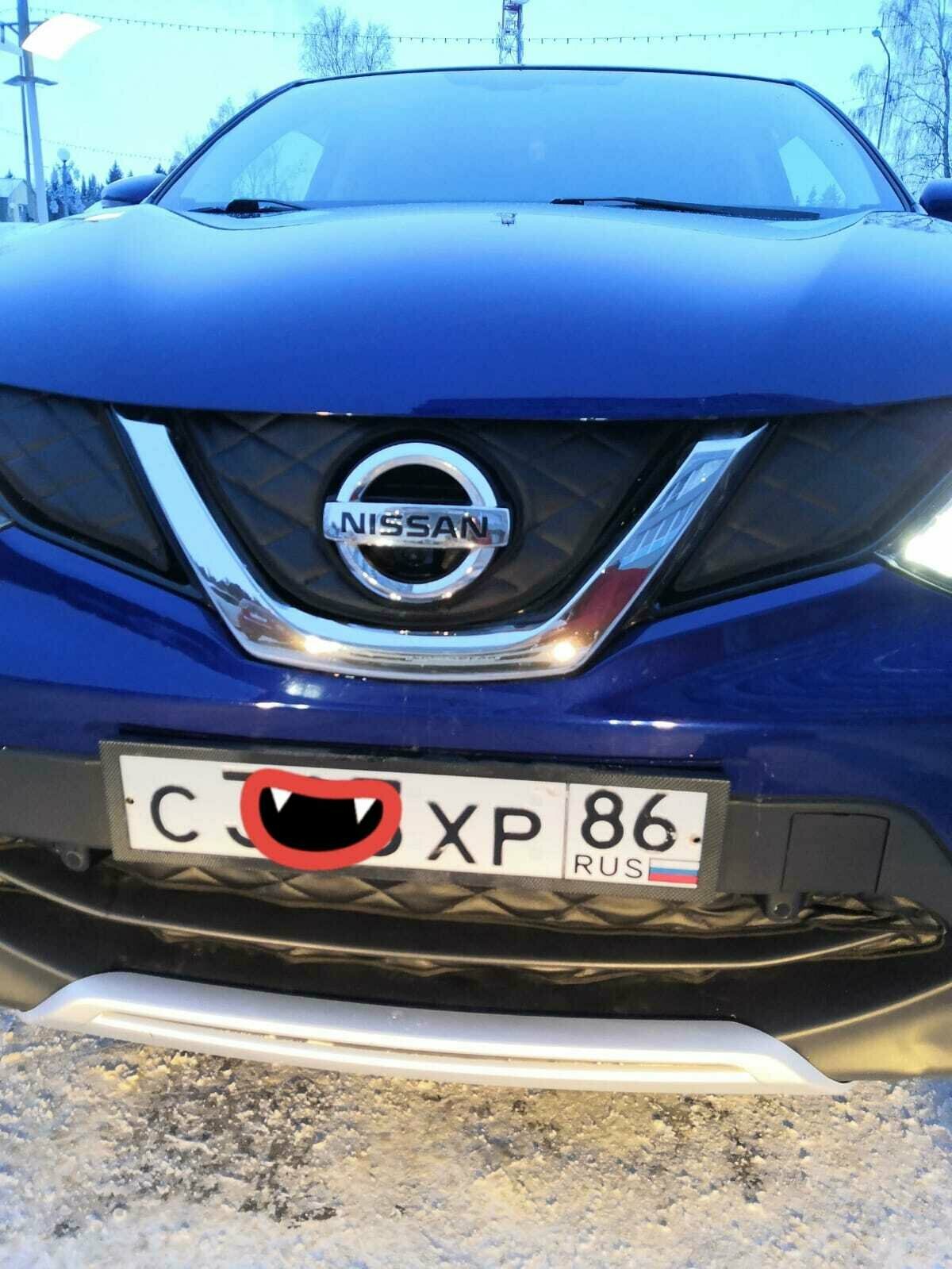 Утеплитель радиатора для NISSAN QASHQAI 2013 – 2019 J11 (комплект4 шт под парктроники)