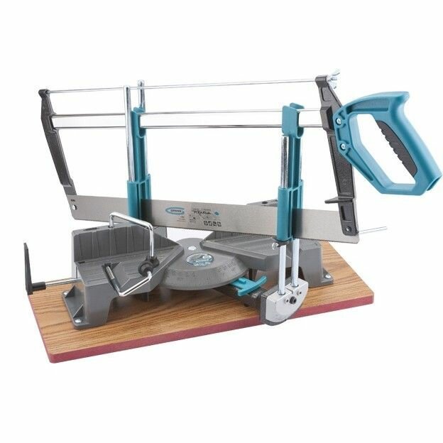 фото Стусло прецизионное, двухплоскостное, пила 600 мм, две прижимные струбцины, ограничительный упор GROSS