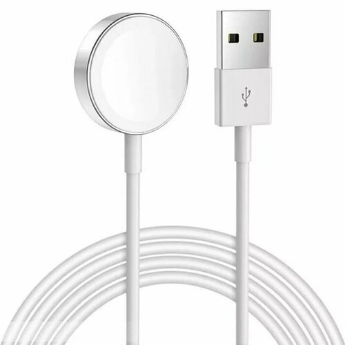 Беспроводное зарядное устройство Hoco CW39, MagSafe, магнит, USB, 1 А, 1,2 м , белое (комплект из 2 шт)