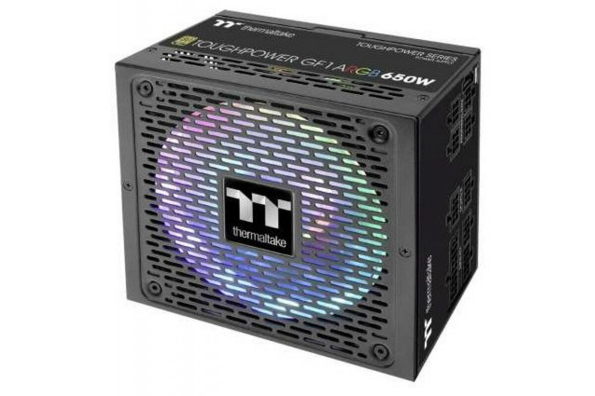 Блок питания THERMALTAKE Toughpower GF1 ARGB, 650Вт, 140мм, черный, retail [ps-tpd-0650f3fage-1] - фото №9