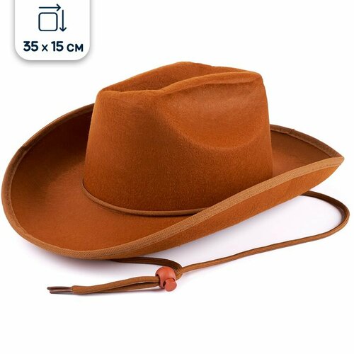 Шляпа ковбойская карнавальная, коричневая карнавальная шапка шляпа мухомор