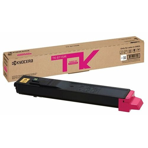 Тонер-картридж для Kyocera Ecosys M8124cidn/M8130cidn TK-8115M magenta 6K (ELP Imaging®) тонер картридж nv print nv tk8115m для kyocera m8124cidn m8130cidn пурпурный ресурс 6000 страниц