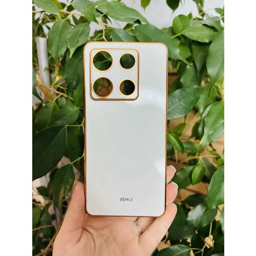 Силиконовый чехол xinli для Infinix Note 30 Pro / Инфиникс Ноте 30 Про (Белый)