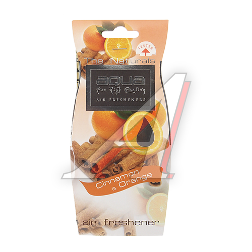 Ароматизатор подвесной пластина cinnamon orange Natural Fruit Drop AQUA 292₽