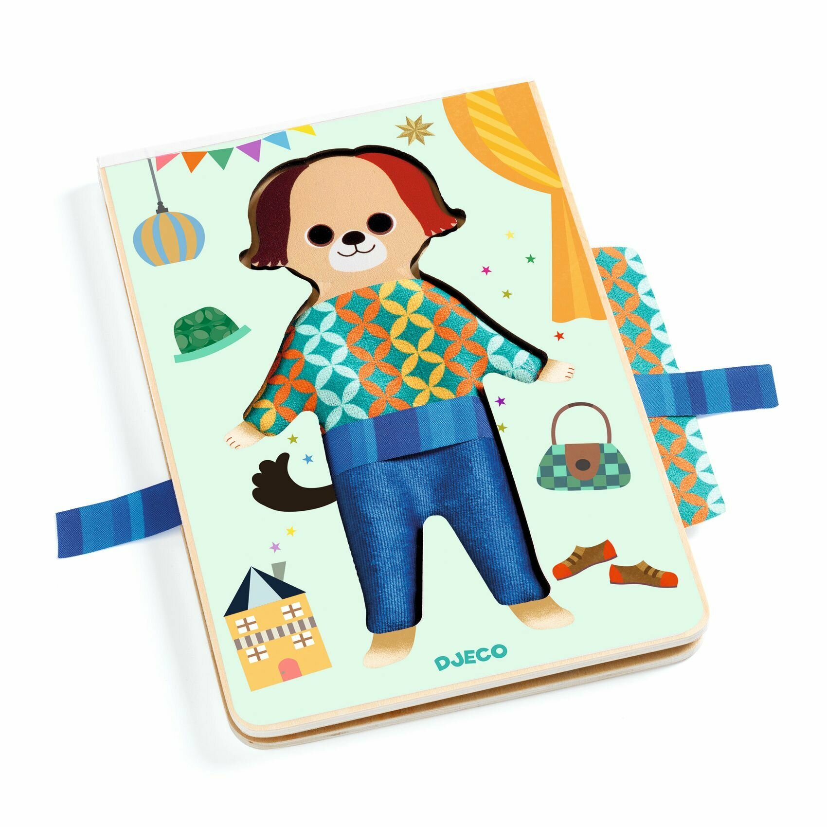 Игра серии EDUCATIONAL WOODEN GAMES "Наряди собачку", DJECO