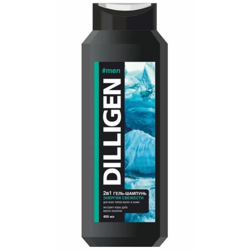 Гель-шампунь Dilligen, 2 в 1, мужской, 250 мл.