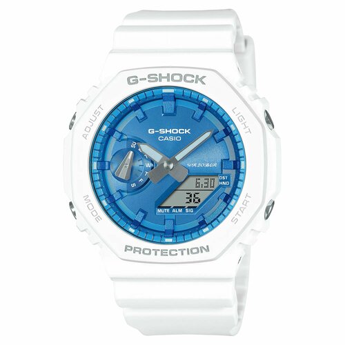 Наручные часы CASIO G-Shock, голубой, белый