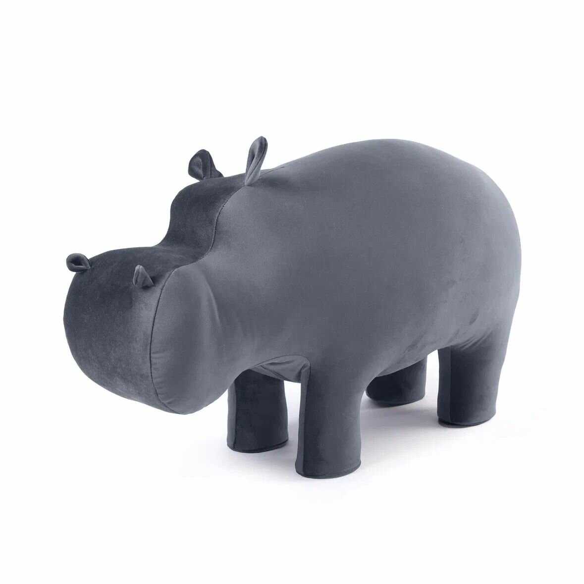 Пуф Бегемот Hippo Star темно серый