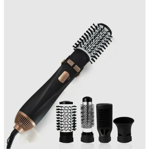 Фен-щетка с крутящейся насадкой Фен для волос 4в1 Фен расческаНасадка для придания объема Стайлер для укладки 391700₽