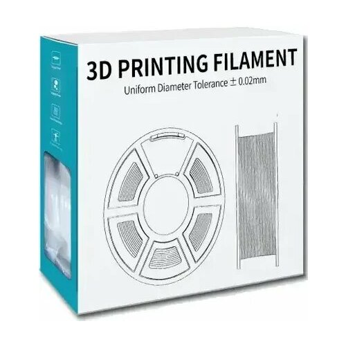 Пластик для 3D принтера NV Print NV-3D-PLA-P-WHITE 2155₽