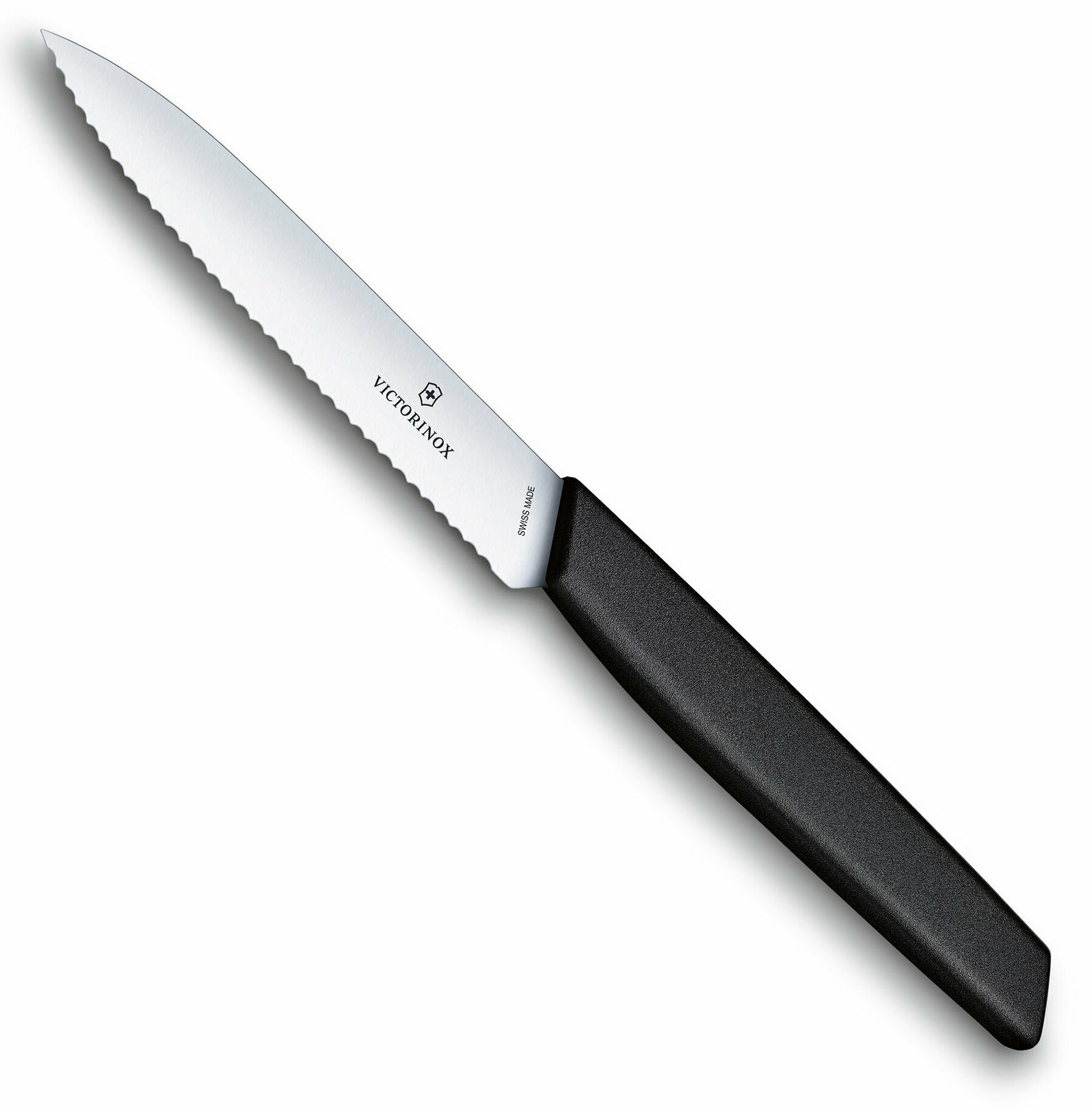 Набор ножей VICTORINOX Swiss Modern с волнистой кромкой, лезвие: 10 см, черный