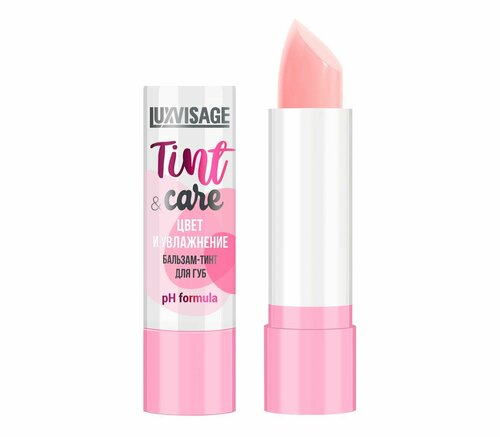 Бальзам-тинт для губ LUXVISAGE Tint & Care pH formula тон 01 Розовый
