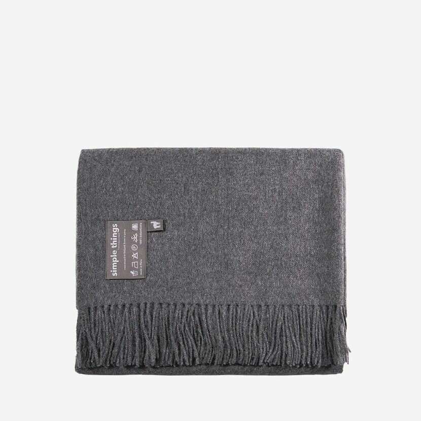 Mid-Grey Natural Плед