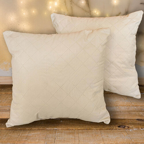 Подушка 40х40см св-серый полисатин пэ 100 комплект из 6 шт 2528₽