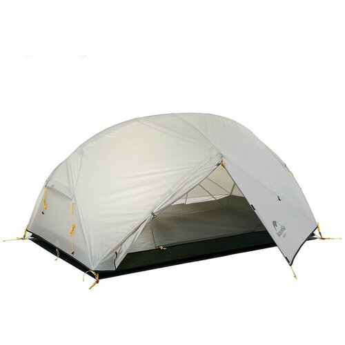 Палатка Naturehike Mongar NH17T007-M 20D, grey палатка naturehike mongar 2 nh17t007 m light grey dark green