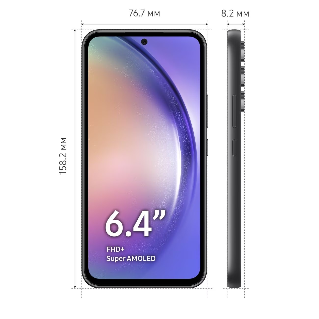 Смартфон Samsung Galaxy A54 5G 8/128Gb Graphite — фото 1