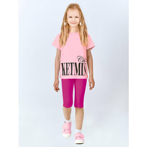 фото Бриджи ketmin детские фуксия premium line, размер 104, розовый