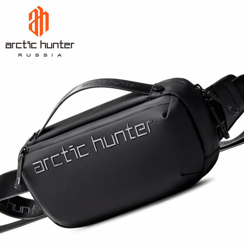 Сумка кросс-боди Arctic Hunter, фактура гладкая, черный