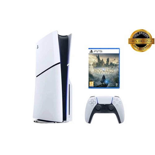 Игровая приставка Sony PlayStation 5 Slim с дисководом 1Tb SSD белый Hogwarts Legacy 6320000₽