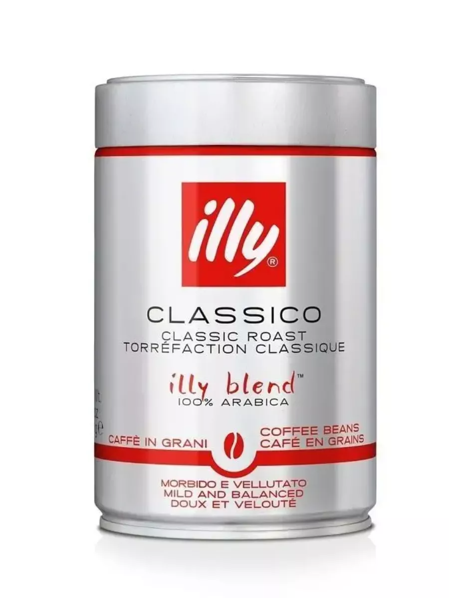 Кофе в зернах Illy Classico средней обжарки, классический, 250 г