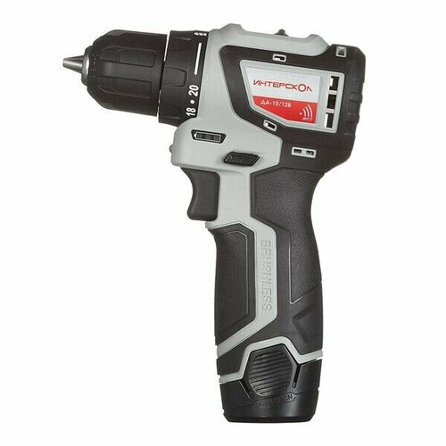 Дрель-шуруповерт аккумуляторная Интерскол ДА-1012В 6872270 12В 2Ач Li-Ion 2 АКБ иЗУ 22717₽