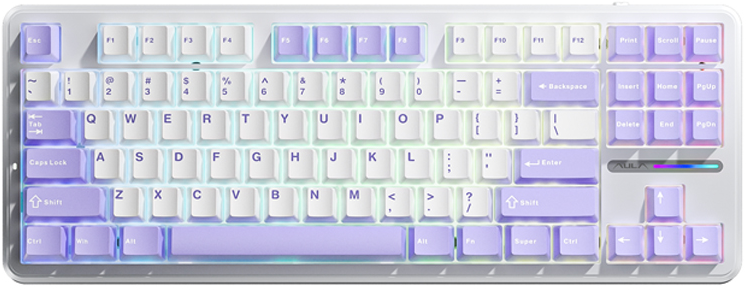 Клавиатура AULA F87 White-Purple