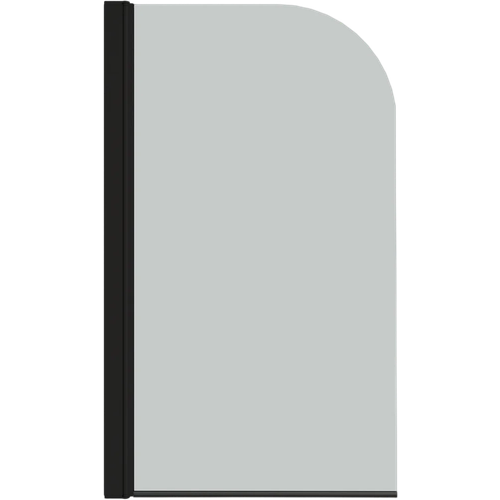 Шторка на ванну Parly F04B 130x75 профиль черный стекло прозрачное 7696₽