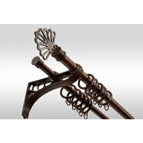 Карниз круглый металл труба веер 2.5М бронза антик казань