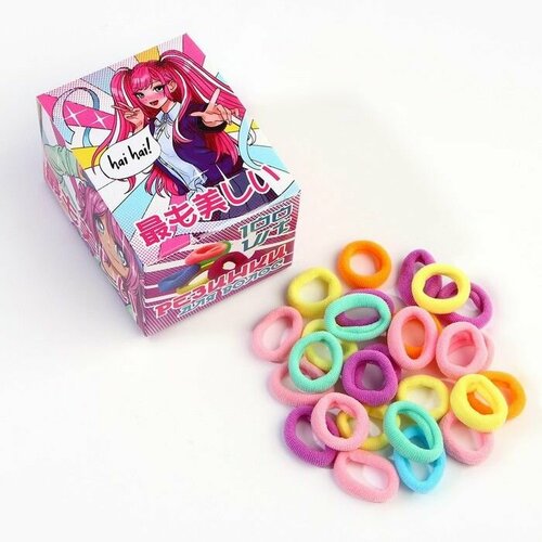 Набор резинок для волос Махрушка аниме100 шт 2 х 2 х 04 см 615₽