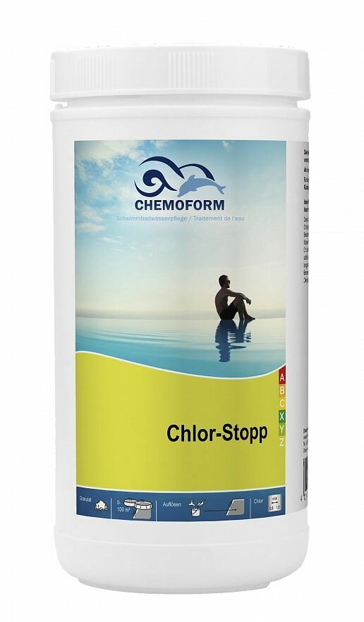 Химия для бассейна, Хлор Стоп Chemoform гранулированный, для понижения уровня хлора, 1 кг